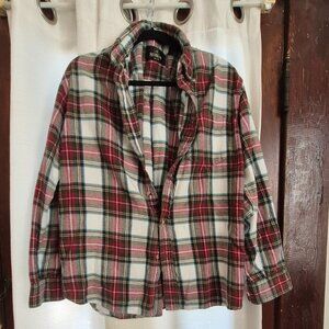 RedHead Men's Large Plaid Shirt red, white, black, warm